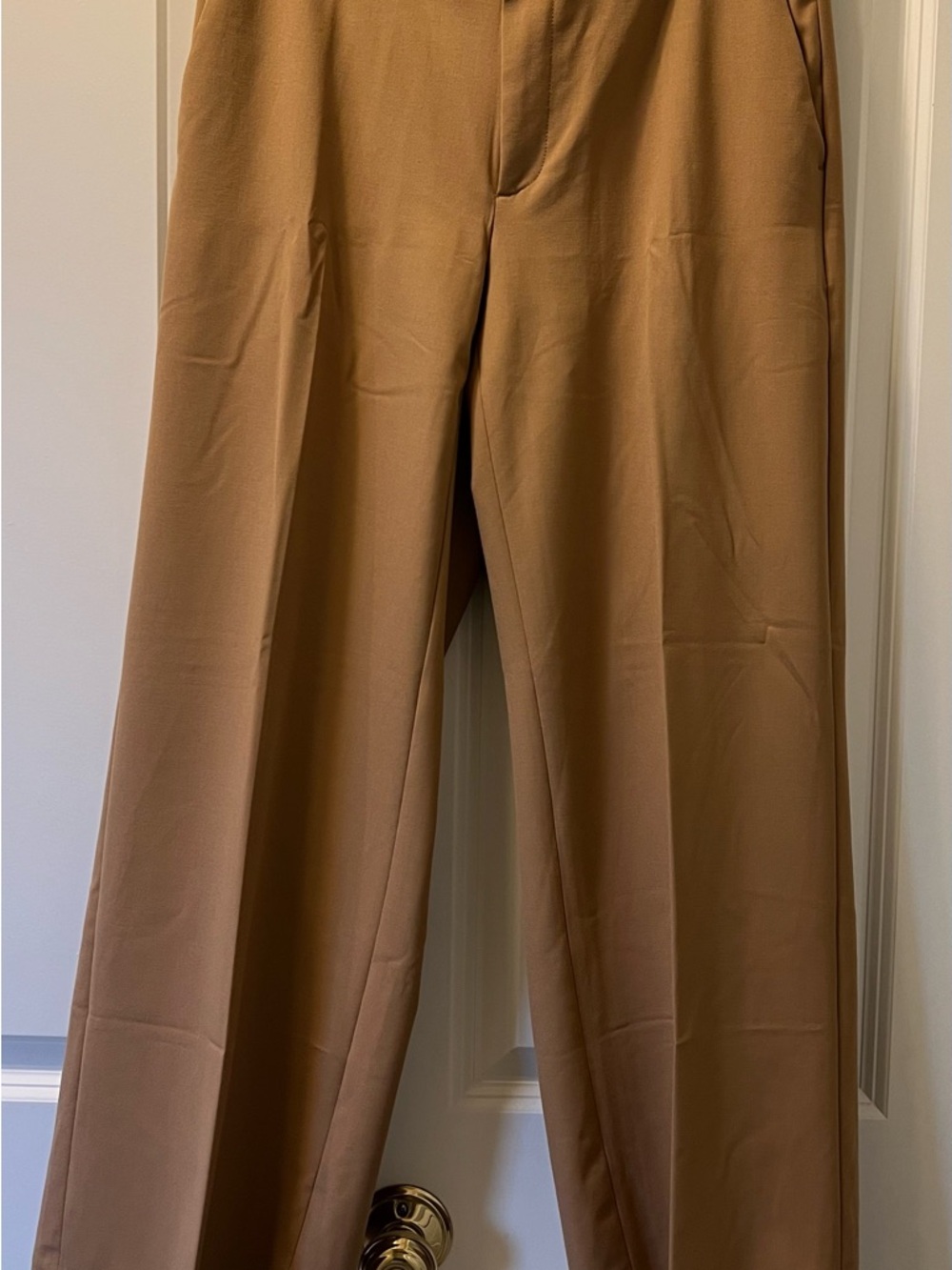 Banana Republic Women’s Wide Leg Sculpted Dress Trouser Pants Camel Tan 6P NWT!